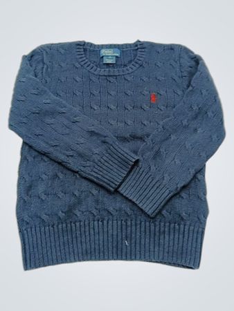 Polo by Ralph Lauren Blue Cable Knit Sweater