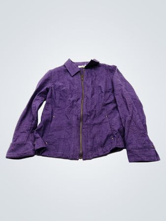 Purple Embroidered Jacket