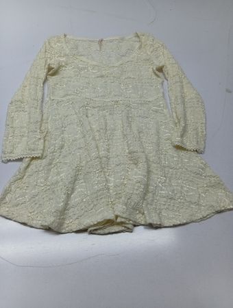 Rue 21 Cream Lace Long Sleeve Dress