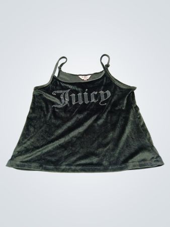 Juicy Couture Velour-Cami mit Strasslogo