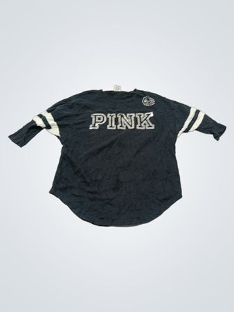 PINK Pailletten Baseball T-Shirt