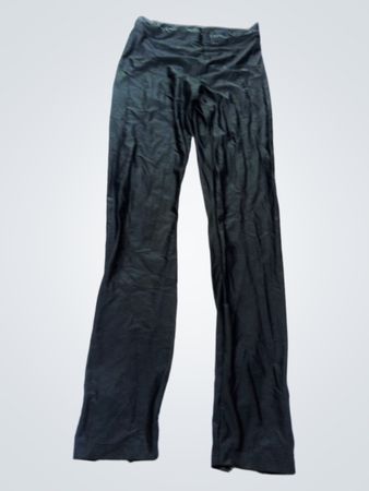 Bebe Black Zip-Hem Leggings