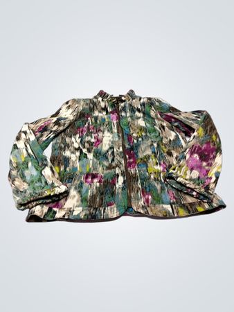 Jacket en velours côtelé à impression abstraite pour femmes