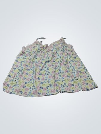 Floral Print Tanktop mit Spitzenbesatz