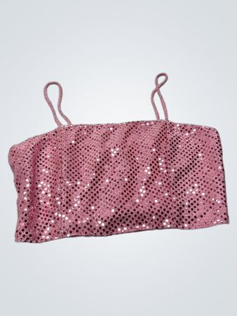 Rosa Pailletten Cropped Top
