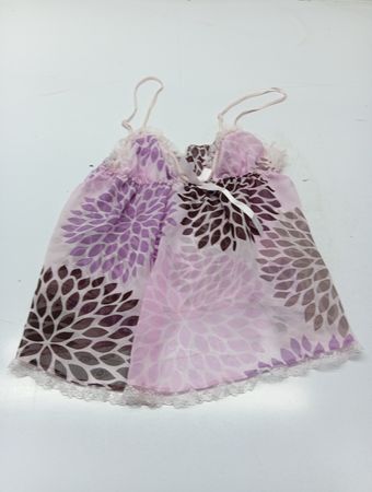 Rosa Blumenmuster Babydoll Lingerie