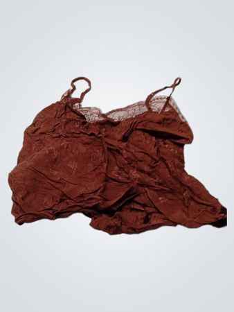 Wilfred Brown Lace Trim Camisole