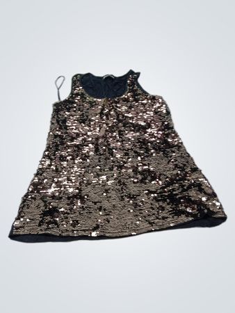 Schwarze Kollektion Paillettenkleid