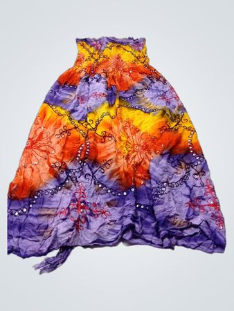 Bohemian Tie-Dye Maxi-Kleid