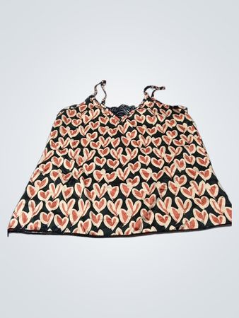 Damen Herz Print Cami Top
