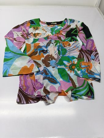 Rebecca Blu Blumenmuster-Bluse