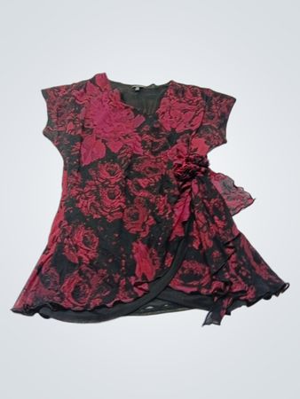 Le Chateau Floral Print Wrap Top