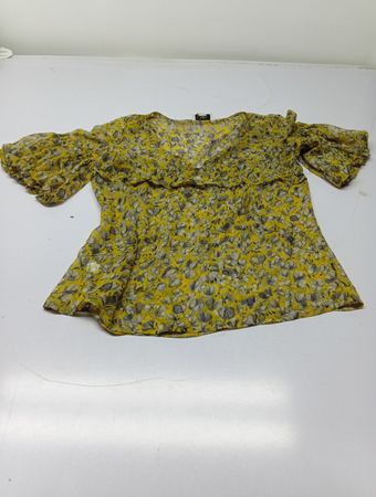 Ann Taylor LOFT Blumenmuster Kurzarmbluse