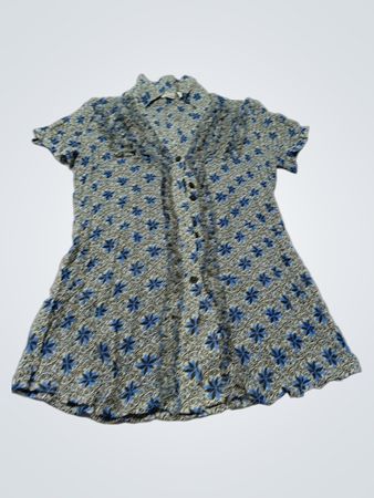 Esprit Floral Kurzarm Blusen-Kleid