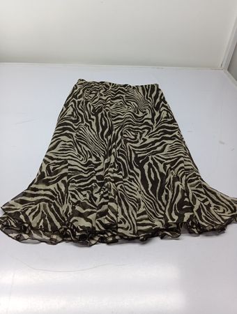 Ost 5th Zebra-Print Midi-Rock