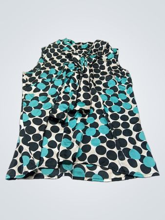 Zac & Rachel gepunktete ärmellose Bluse