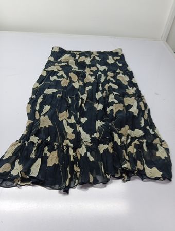 Jalouzzi Damen Blumenrüschmaxikleid