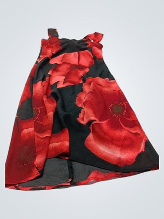 Jonathan Martin Rotes Blumenkleid