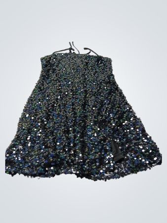 Wild Fable Pailletten-Spaghetti-Träger Mini-Kleid