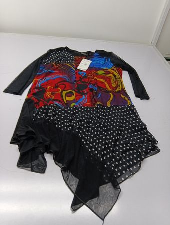 Creation Damen Asymmetrisches Druckkleid