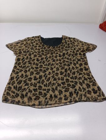 LINDON Leopardenprint Kurzarm-Top