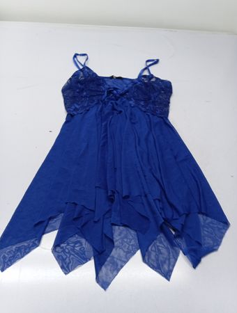 Avidlove Blau Spitze Babydoll Kleid