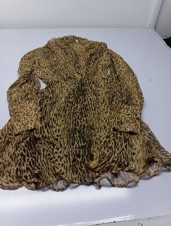 INIZ Leopardenmuster Langarmkleid