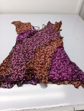Patchwork Floral Kleid