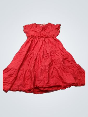 Lager 157® gestuftes rotes Kleid Größe M