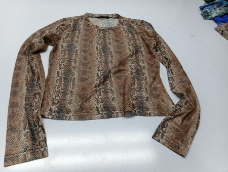 #Beyouty Snake Print Long Sleeve Top