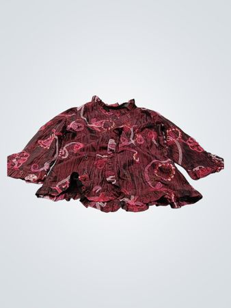 Agora Damen Burdeos Rüsch Bluse