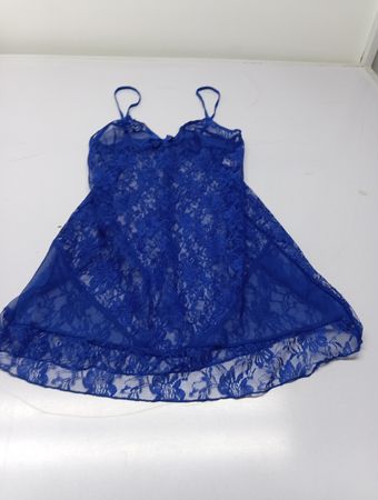 Blauer Spitzen-Slip