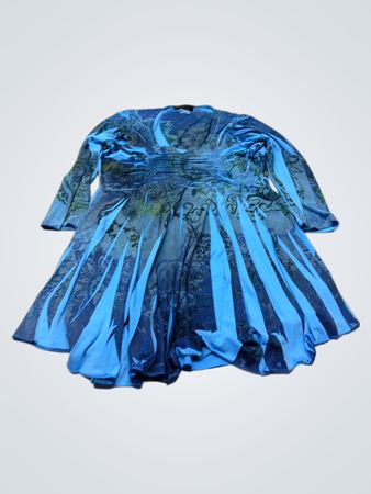 PRETTY Blue Print Dress