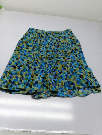 Notations Damen A-Linien-Rock mit abstraktem Druck