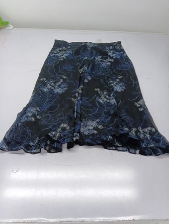 Sag Harbor Damen Schwarzer Floral Print Midi Rock
