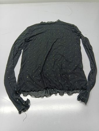 Ginatricot Mesh-Top mit Strasssteinen