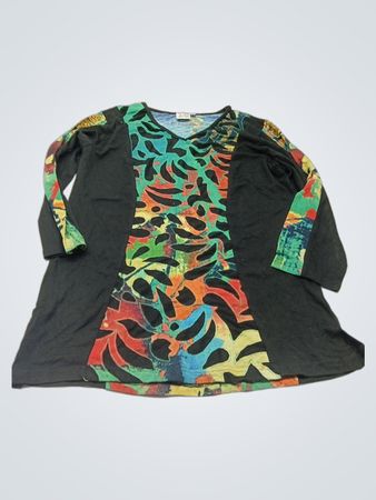 Parsley & Sage Women's Long Sleeve V-Neck Tunic Top