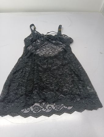 Schwarze Lace-Chemise