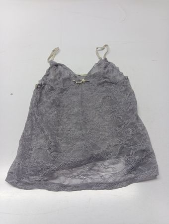 Undercolors of Benetton Grey Spitzen-Top mit Spaghettiträgern