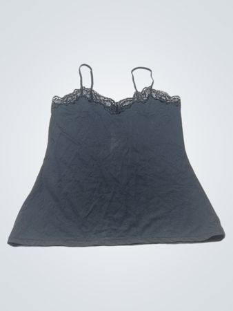 Lindex Schwarze Spitzeneinfassung-Cami