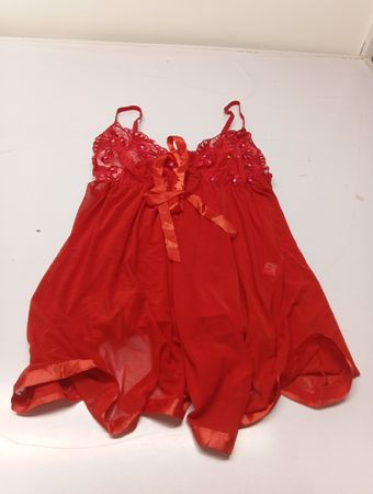 Rotes Babydoll-Unterwäsche