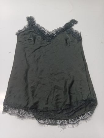 Satin-Spitzenbesatz-Cami-Top