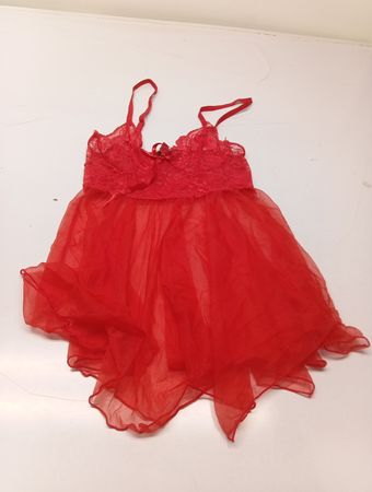 Avidlove Rotes Spitz-Babydoll-Nachtwäsche