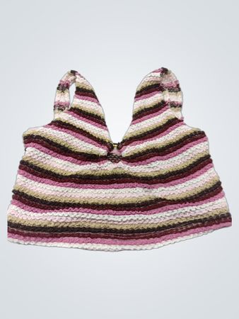 Geringeltes kurzes Top