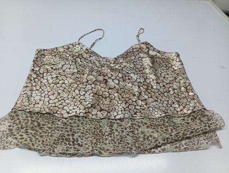 VERSAILLES Damen-Spaghettiträger-Camisole mit Animalprint