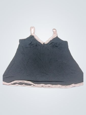 COSMOPOLITAN fun fearless female schwarze Negligé mit Spitzenbesatz