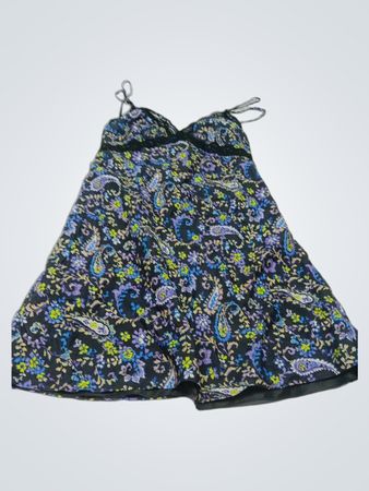 Express Blumenmuster Trägerkleid