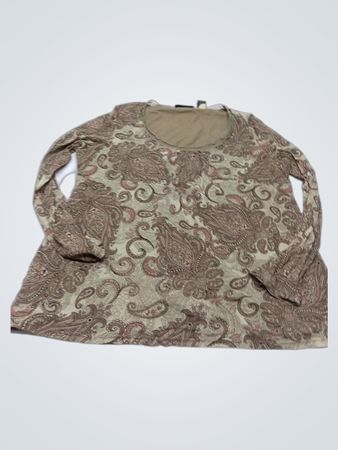 Axcess Paisley-Muster Langarmtop