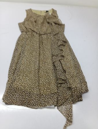 H&M Kleid mit Leopardenmuster und Rüschen