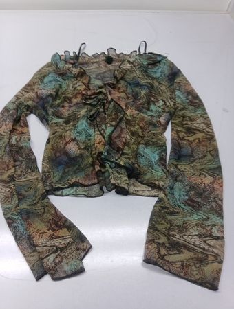 Wild Fable Women's Sheer Burnout Blouse